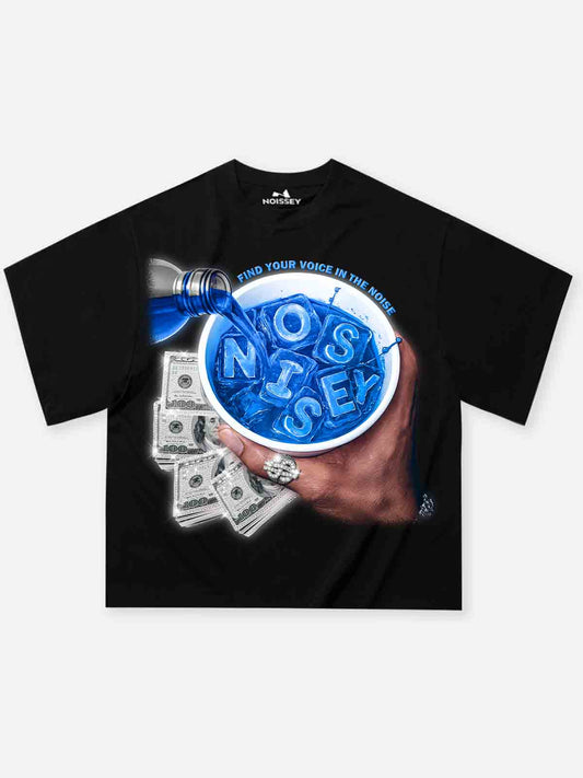 BOUNCE BACK™ | Maglia Boxy Fit Oversize con Stampa “Cheers to Money”