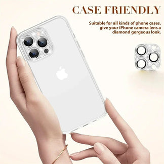 Custodia Protettiva Diamantata per la Fotocamera dell' iPhone dal 13 al 15