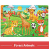 Puzzle in Legno 3D Animali e Traffico  30 Pezzi Educativi MigliorPrezzi.com