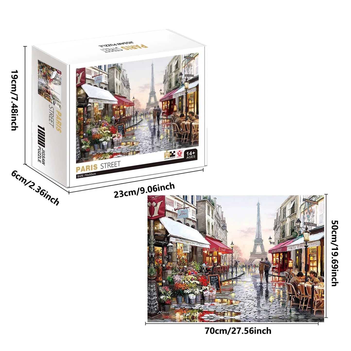 Puzzle da 1000 Pezzi Parigi  Gioco Educativo per Famiglie