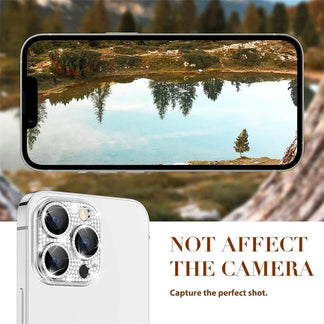 Custodia Protettiva Diamantata per la Fotocamera dell' iPhone dal 13 al 15