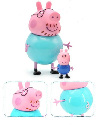 Set of 4 pieces toys peppa pig family George Action Figures