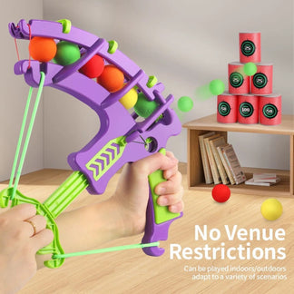 Montessori Slingshot table game with sticky balls