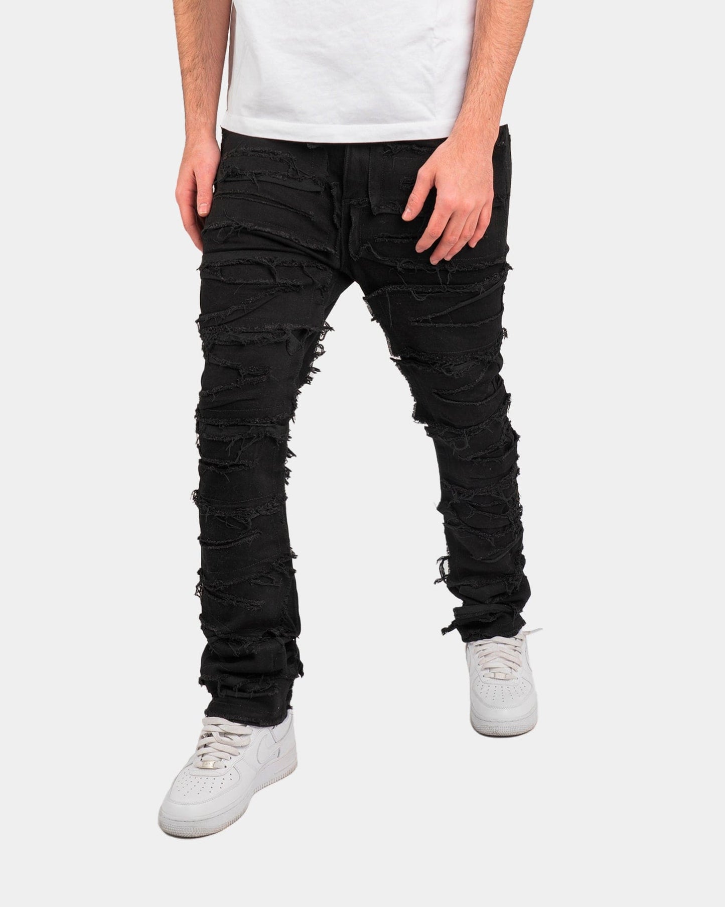 Denim Nero Special Edition™ | Effetto Strappato Integrale