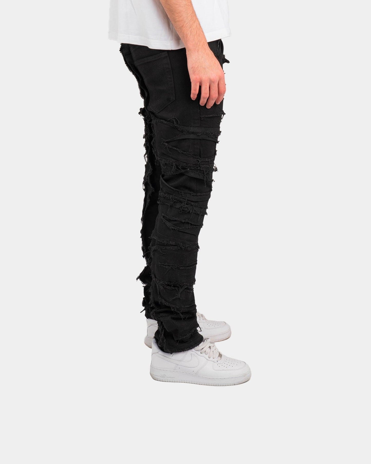 Denim Nero Special Edition™ | Effetto Strappato Integrale