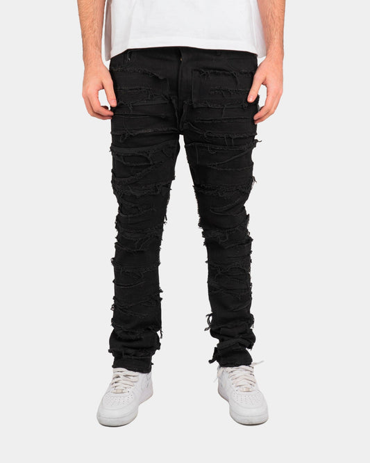 Denim Nero Special Edition™ | Effetto Strappato Integrale