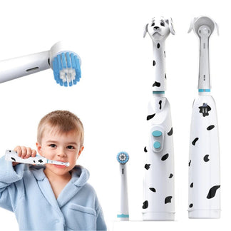 Spazzolino Elettrico per Bambini Maculato con Copertura Antipolvere