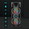Cassa Bluetooth con Karaoke| Audio Potente, Microfoni Inclusi e LED Party