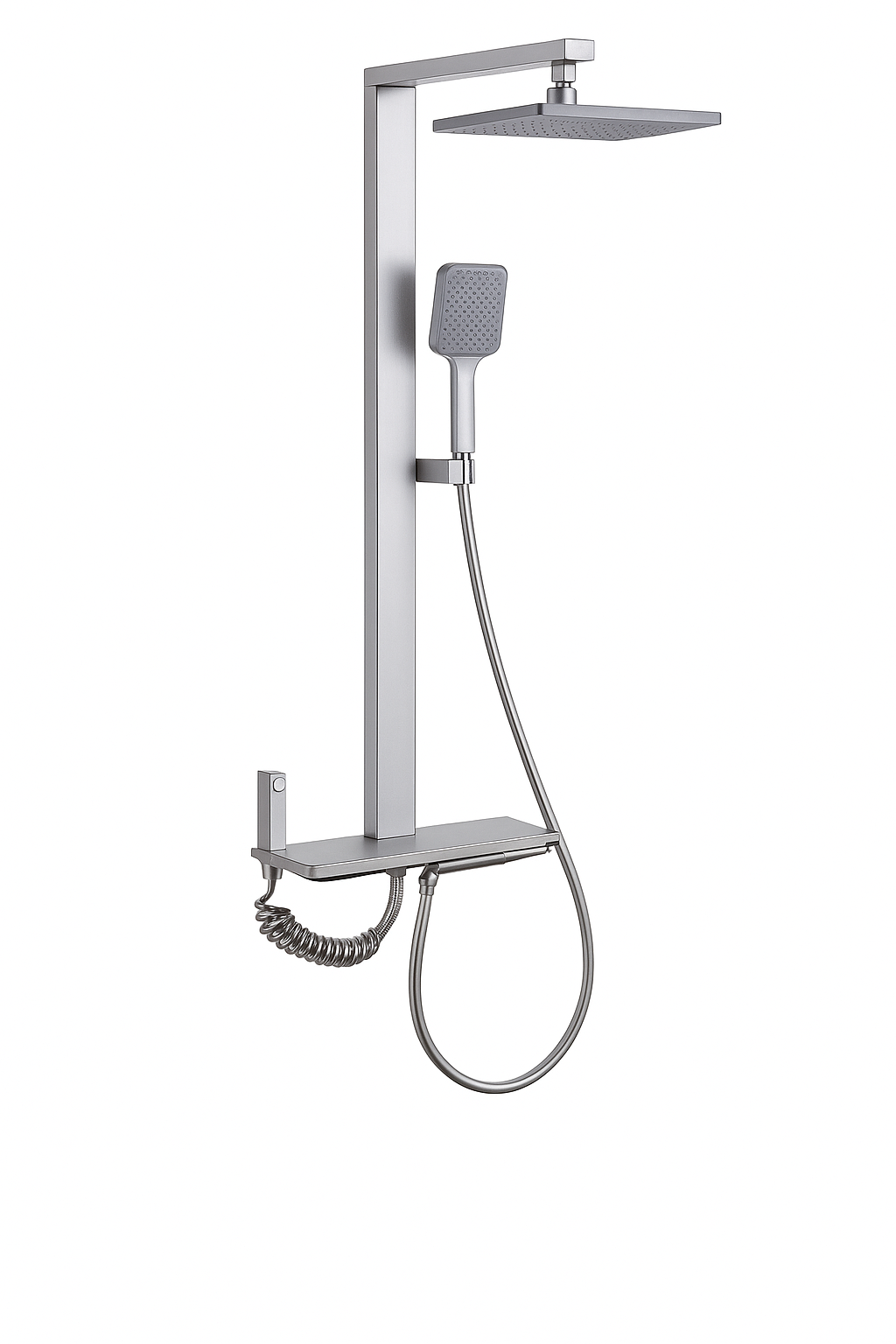<tc>Shower Set™ | Modern Design with Rainfall Head &amp; Storage Shelf

</tc>