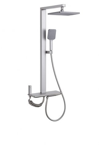 <tc>Shower Set™ | Modern Design with Rainfall Head &amp; Storage Shelf

</tc>