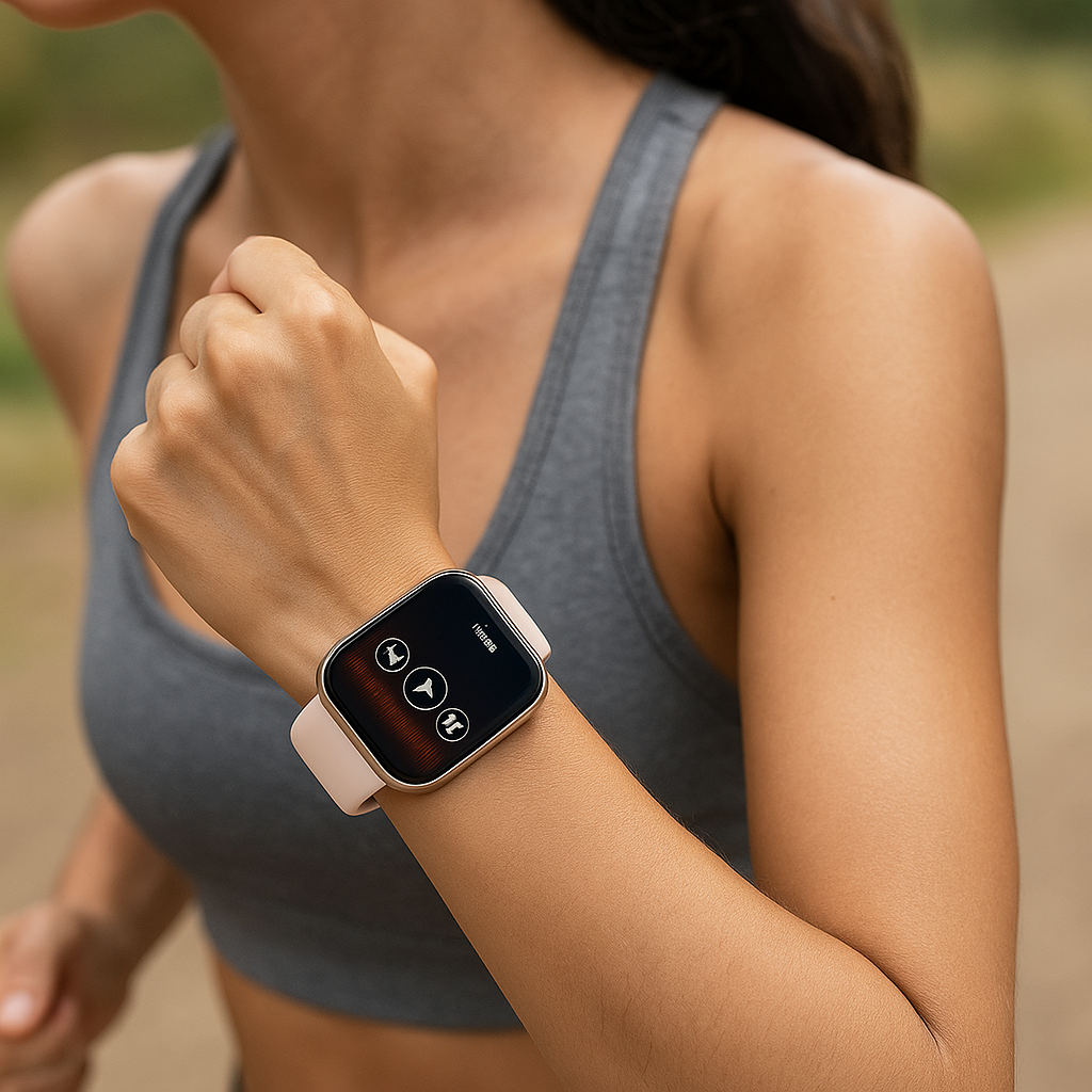 Smartwatch sportivo multifunzionale con chiamate e musica