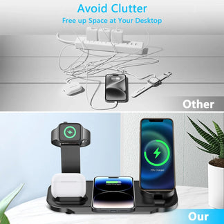 Wireless charger support 7 in 1 from 30W for iPhone and Apple Watch