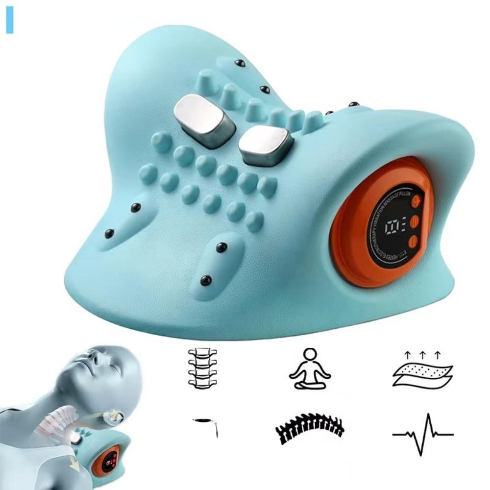 <tc>Neck Massager Pillow for Cervical Pain Relief and Muscle Relaxation</tc>