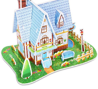Puzzle 3D Cartoon Casa e Castello  Giocattoli Educativi Fai da Te