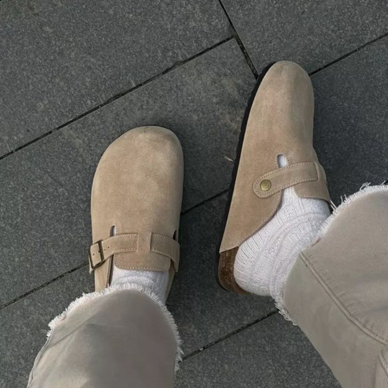 Sandalo Boston in Pelle™ | Design Unisex di Alta Gamma e Comfort Naturale