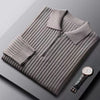 <tc>Men’s Wool Sweater™ | Half-Zip Ribbed Pullover with Polo Collar</tc>