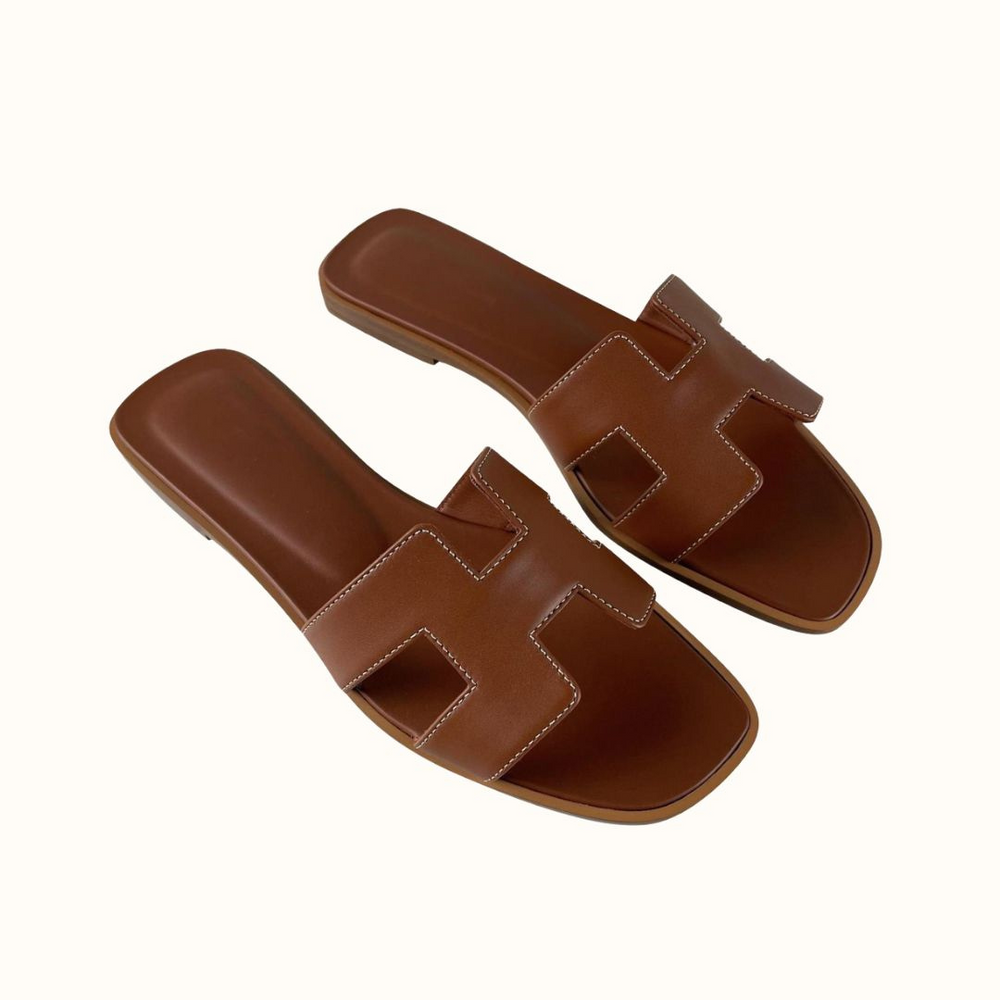 Sandali in Pelle con Design H™ | Eleganza Moderna e Comfort Estivo