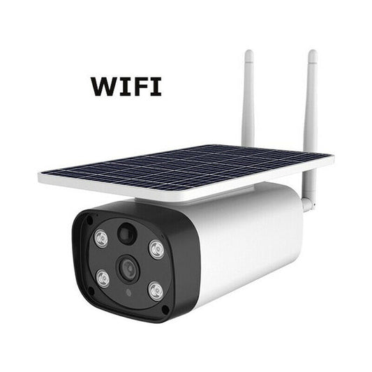 Telecamera Con Pannello Solare WiFi Infrarossi Sensore Movimento