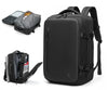 Multi-task travel backpack with vacuum compression