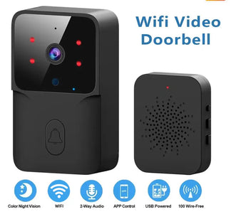Wireless WiFi bell with battery -powered camera