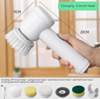 Multifunctional electric brush for kitchen and bathroom