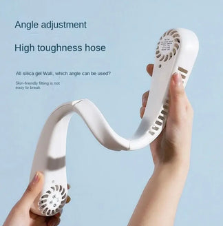 Portable neck fan cooler cooler without pale rechargeable with 3 speeds