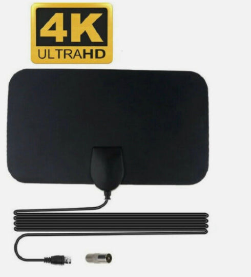 Antenna TV interna amplificata 4K 1080P: potente HDTV DTT DVB con raggio di ricezione fino a 80 km