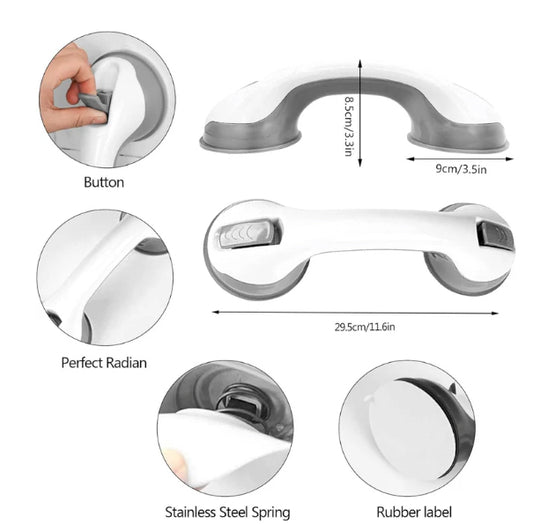 Shower handle ™ with suction cup | Non -slip security for the elderly and children