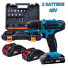 Trapano Avvitatore a Percussione 48V con Doppia Batteria e Valigetta Accessoriata MigliorPrezzi.com