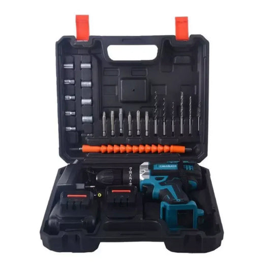 Trapano Avvitatore a Percussione 48V con Doppia Batteria e Valigetta Accessoriata
