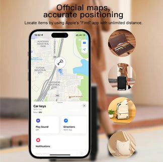GPS card with perfect magnet for wallet
