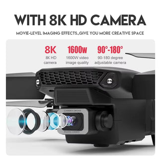 Drone 8k double camera with anti -canal