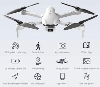 GPS 8K Ultra HD drone with high definition and advanced performance
