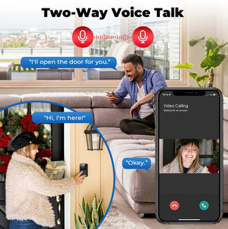 Wireless WiFi bell with battery -powered camera