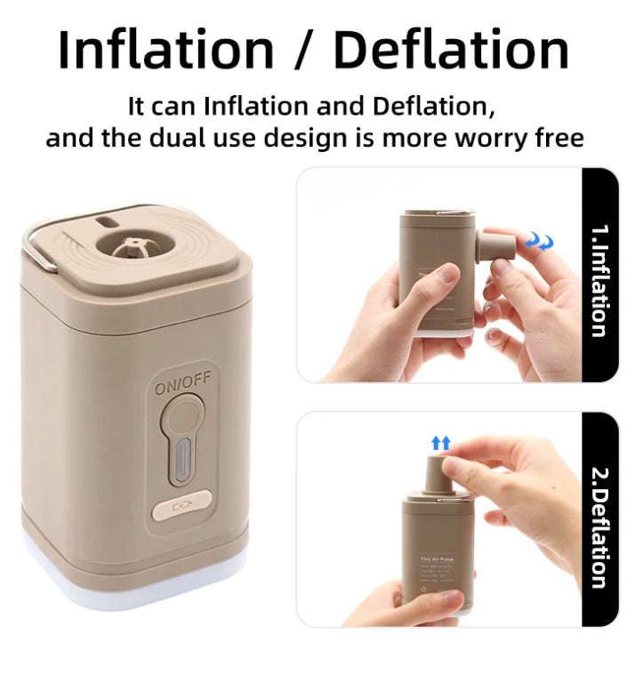 Wireless portable compressor with free cushion