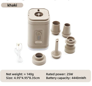 Wireless portable compressor with free cushion