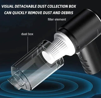 High power wireless vacuum cleaner, ideal for cleaning cars, home and office