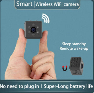 Mini HD spy camera with wifi connection, night vision and movement detection