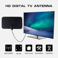 Antenna TV interna amplificata 4K 1080P: potente HDTV DTT DVB con raggio di ricezione fino a 80 km