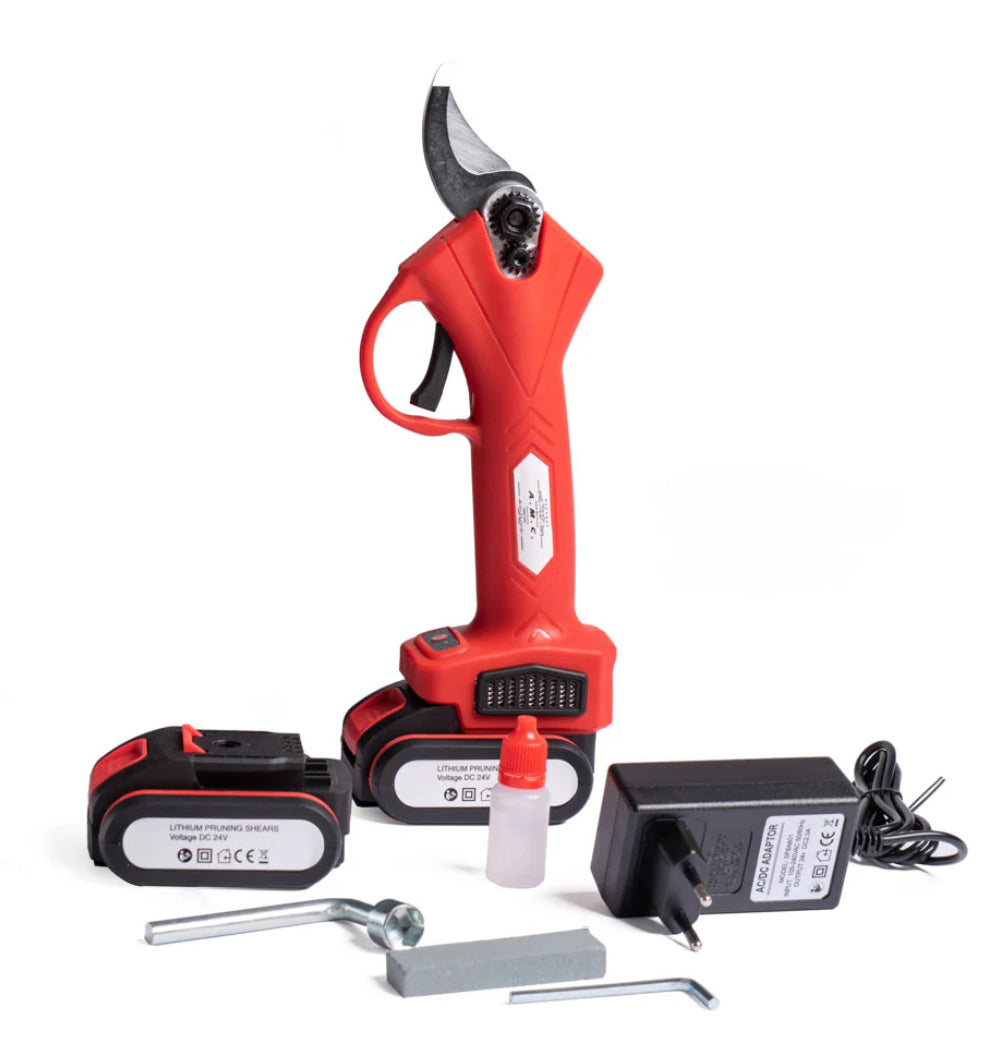 Electric scissors for pruning - 30mm battery cesoie with double rechargeable battery