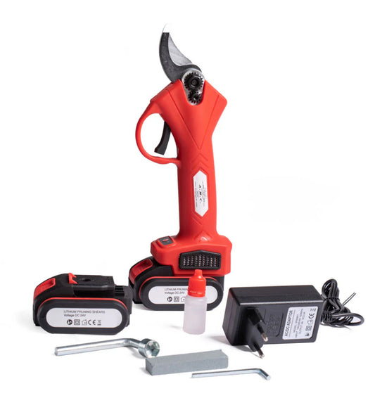 Electric scissors for pruning - 30mm battery cesoie with double rechargeable battery
