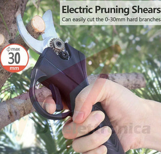 Electric scissors for pruning - 30mm battery cesoie with double rechargeable battery