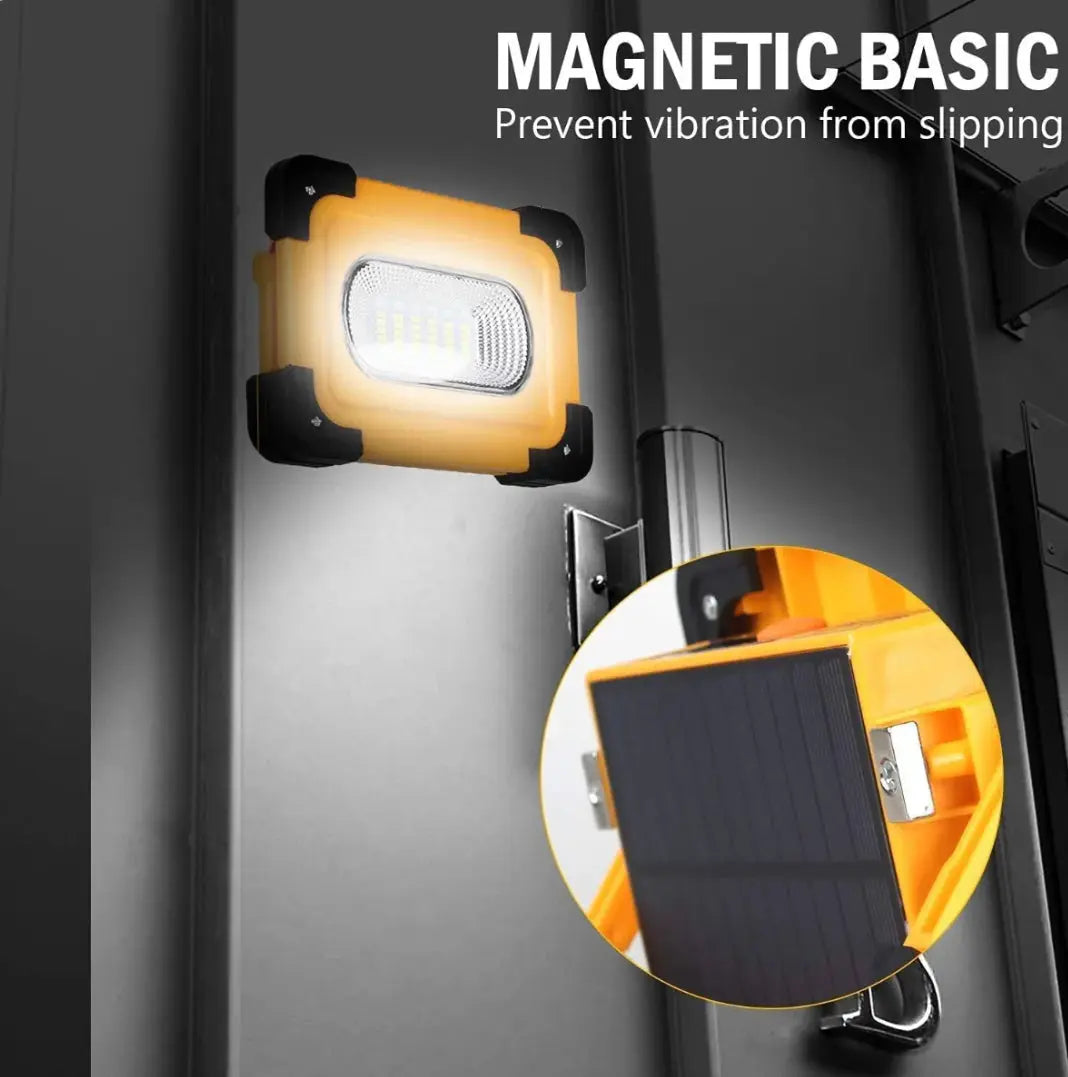 Luce da Campeggio LED 60W – Faro Ricaricabile con energia Solare e USB MigliorPrezzi.com