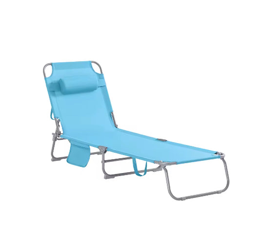 Lettino Mare Pieghevole™ | Comfort Regolabile e Borsa Integrata