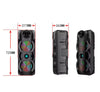 Cassa Bluetooth con Karaoke| Audio Potente, Microfoni Inclusi e LED Party