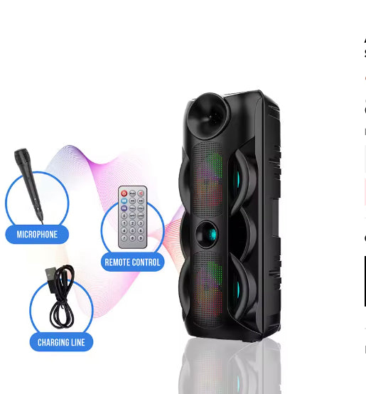 <tc>Bluetooth Party Speaker™ | LED Effects, Karaoke and Immersive Audio</tc>