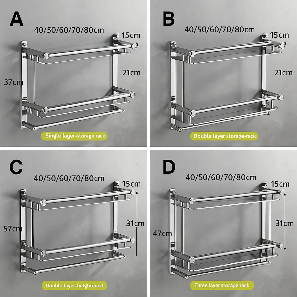 Mensola Bagno a Muro™ | Montaggio con Chiodi o Adesivo – Pratica e Moderna MigliorPrezzi.com