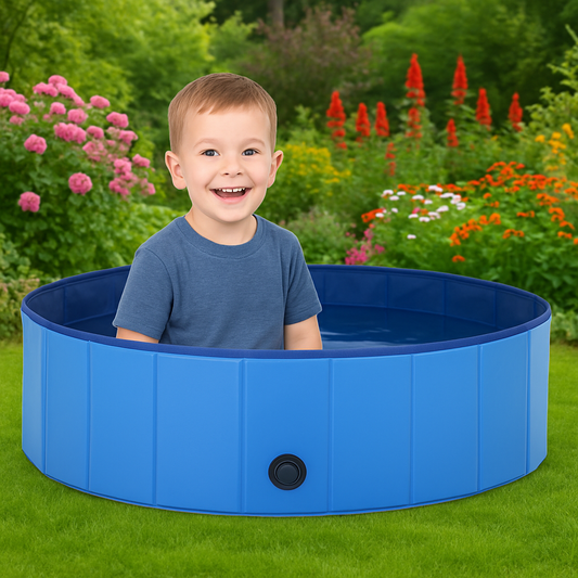 Piscina Pieghevole per Cani e Bambini™ | Divertimento Estivo in Sicurezza