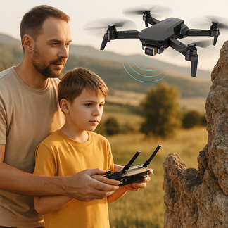 Drone 4K Tripla Camera™ | Riprese Panoramiche 360° e Design Pieghevole