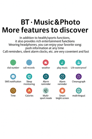 <tc>All-in-One Sports Smartwatch | Music, Calls &amp; Fitness Tracking</tc>